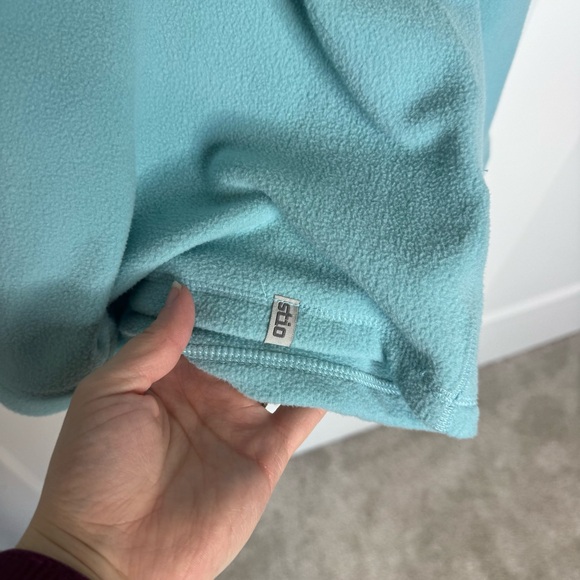 NWT Stio Turpin Half Zip Fleece Pullover Aqua Blue Outdoors Size Small - Picture 3 of 6